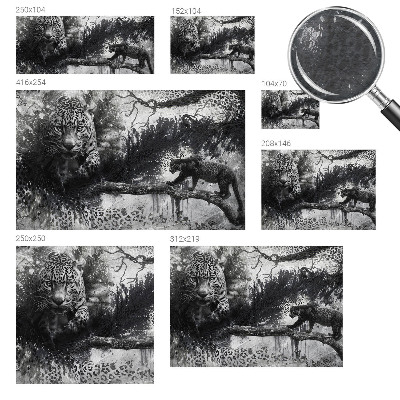 Bedruckte Vlies-Fototapete Abstrakte Leoparden