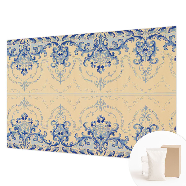 Motivtapete mit blauen Ornamenten