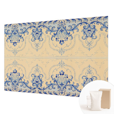 Motivtapete mit blauen Ornamenten