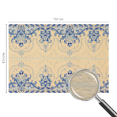 Motivtapete mit blauen Ornamenten