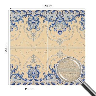 Motivtapete Blaue Ornamente