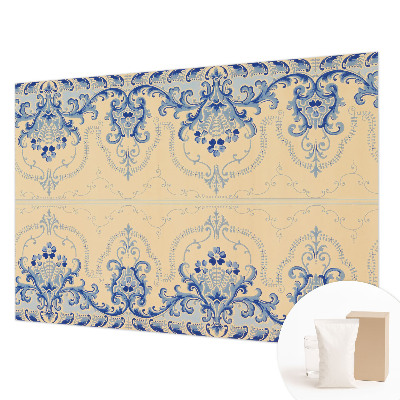 Motivtapete mit blauen Ornamenten
