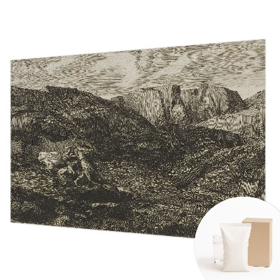 Bildtapete mit Motiv einer Berglandschaft