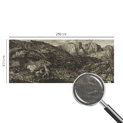 Bildtapete mit Motiv einer Berglandschaft