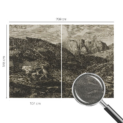 Bildtapete mit Motiv einer Berglandschaft