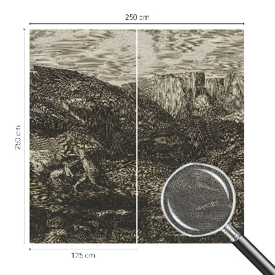 Bildtapete mit Motiv einer Berglandschaft
