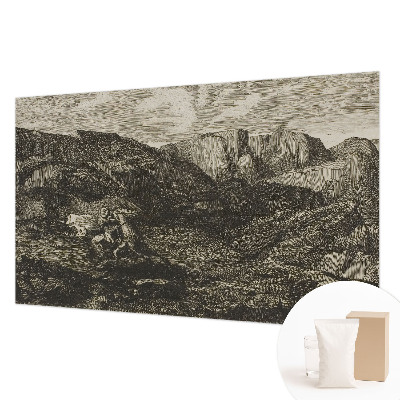 Bildtapete mit Motiv einer Berglandschaft