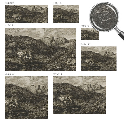Bildtapete mit Motiv einer Berglandschaft