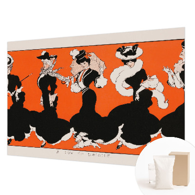Dekorative Wand-Fototapete mit Damenmotiv geeignet für Wohn- und Schlafbereiche