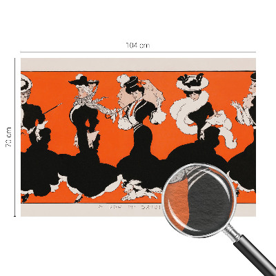 Dekorative Wand-Fototapete mit Damenmotiv geeignet für Wohn- und Schlafbereiche