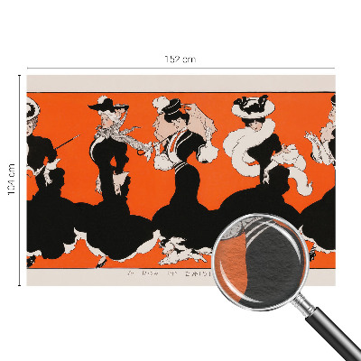 Dekorative Wand-Fototapete mit Damenmotiv geeignet für Wohn- und Schlafbereiche