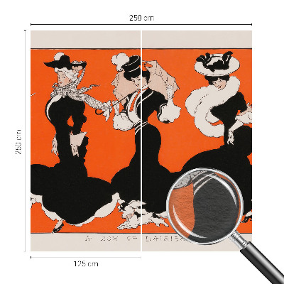 Dekorative Wand-Fototapete mit Damenmotiv geeignet für Wohn- und Schlafbereiche
