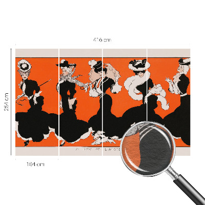 Dekorative Wand-Fototapete mit Damenmotiv geeignet für Wohn- und Schlafbereiche