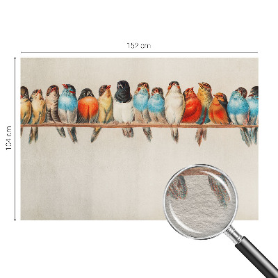 Fototapete aus Vlies Vögel auf einem Ast