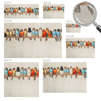 Fototapete aus Vlies Vögel auf einem Ast