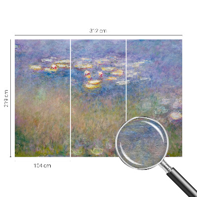 Vlies-Fototapete fürs Wohnzimmer mit Seerosen-Motiv
