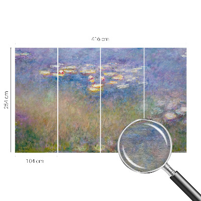 Vlies-Fototapete fürs Wohnzimmer mit Seerosen-Motiv
