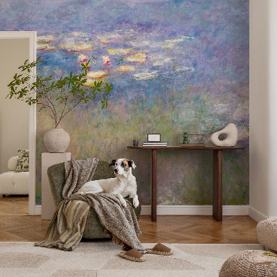 Vlies-Fototapete fürs Wohnzimmer mit Seerosen-Motiv