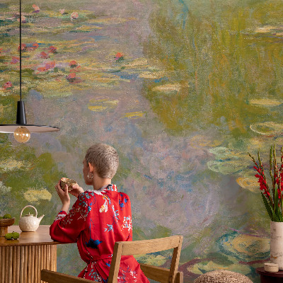 Moderne Vlies-Fototapete Seerosen