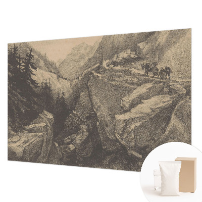 Bildtapete mit einem malerischen Bergmotiv