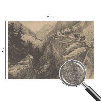 Bildtapete mit einem malerischen Bergmotiv