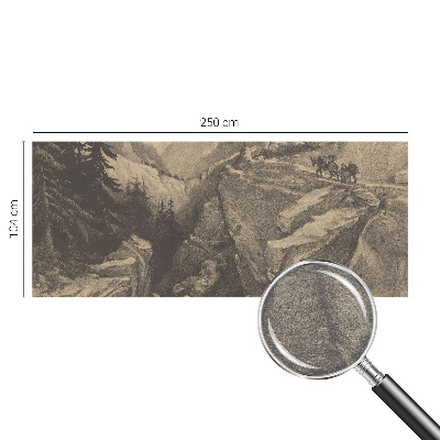 Bildtapete mit einem malerischen Bergmotiv