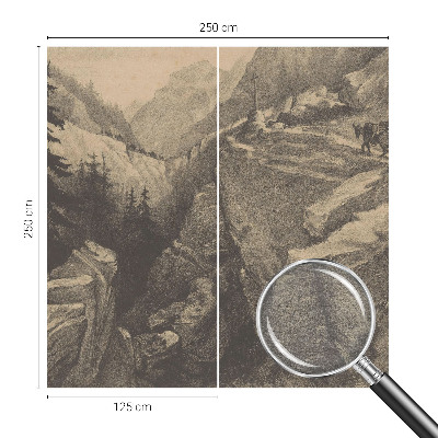 Bildtapete mit einem malerischen Bergmotiv