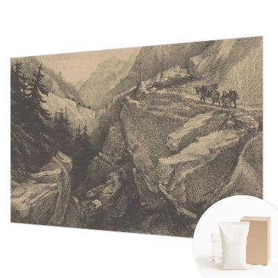 Bildtapete mit einem malerischen Bergmotiv