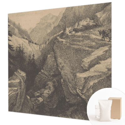 Bildtapete mit einem malerischen Bergmotiv