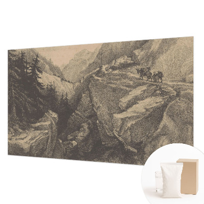 Bildtapete mit einem malerischen Bergmotiv