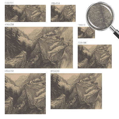 Bildtapete mit einem malerischen Bergmotiv