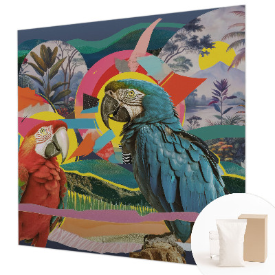 Wand-Fototapete Exotische Vögel