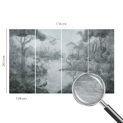 Wandtapete mit Motiv einer Naturlandschaft