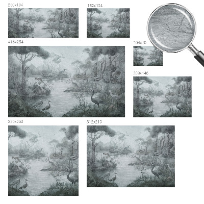 Wandtapete mit Motiv einer Naturlandschaft