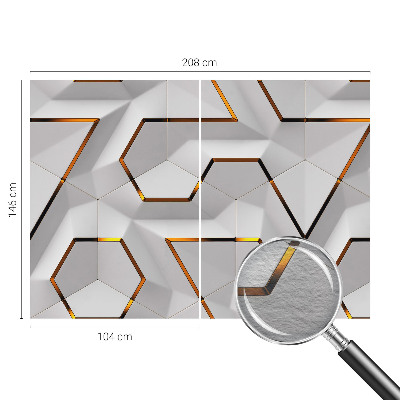 Dekorative Wand-Fototapete mit modernem geometrischem Motiv
