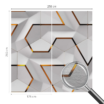 Dekorative Wand-Fototapete mit modernem geometrischem Motiv