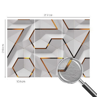 Dekorative Wand-Fototapete mit modernem geometrischem Motiv