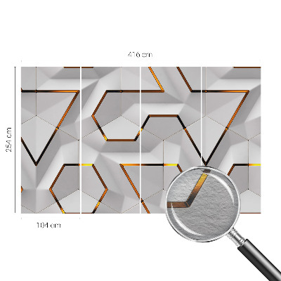 Dekorative Wand-Fototapete mit modernem geometrischem Motiv