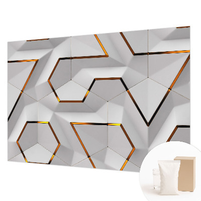Dekorative Wand-Fototapete mit modernem geometrischem Motiv