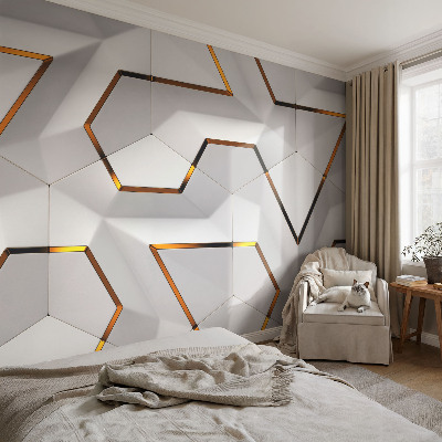 Dekorative Wand-Fototapete mit modernem geometrischem Motiv
