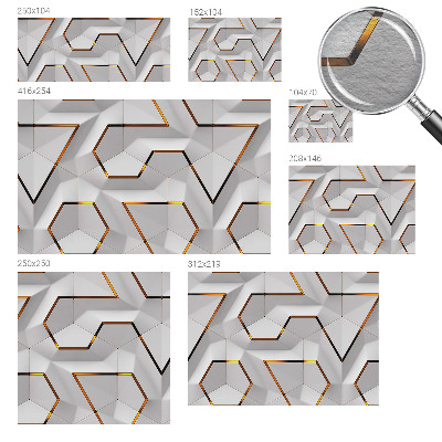Dekorative Wand-Fototapete mit modernem geometrischem Motiv