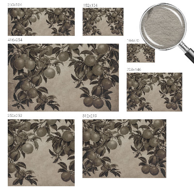 Fototapete fürs Wohnzimmer Fruchtmuster