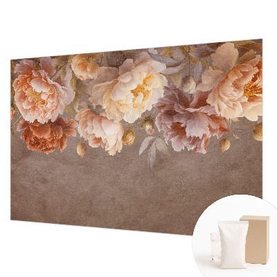 Vlies-Fototapete fürs Wohnzimmer mit floralem Motiv