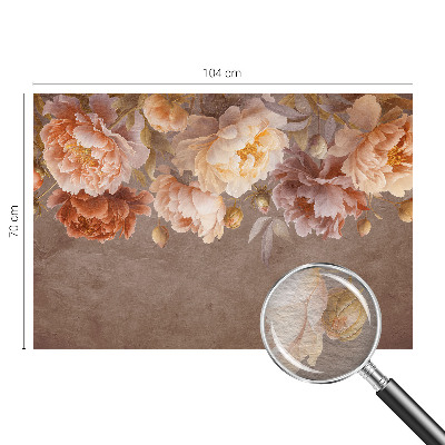 Vlies-Fototapete fürs Wohnzimmer mit floralem Motiv