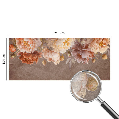 Vlies-Fototapete fürs Wohnzimmer mit floralem Motiv