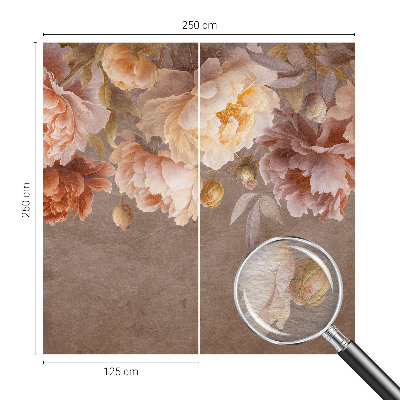 Vlies-Fototapete fürs Wohnzimmer mit floralem Motiv