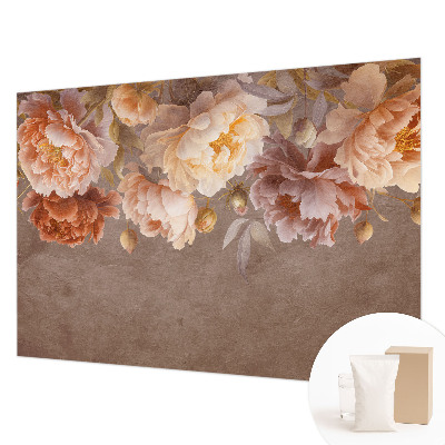 Vlies-Fototapete fürs Wohnzimmer mit floralem Motiv