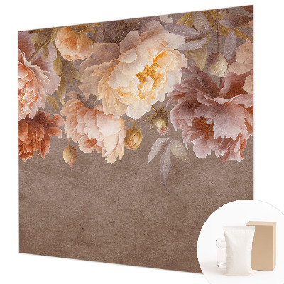 Vlies-Fototapete fürs Wohnzimmer mit floralem Motiv