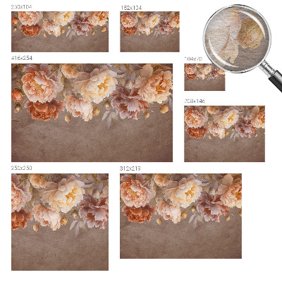 Vlies-Fototapete fürs Wohnzimmer Florale Eleganz