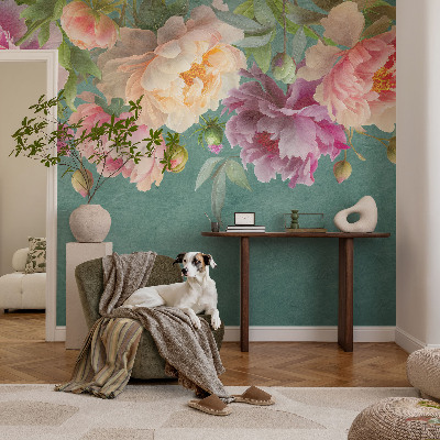 Vliestapete fürs Schlafzimmer mit floralem Muster für ein elegantes Ambiente